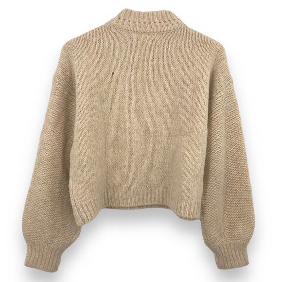 LoveShackFancy Roosevelt Pullover Sweater M Long Sleeve Cozy Knit Wool Blend - Picture 2 of 8